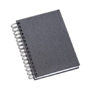 AGENDA DIARIA WIRE-O METALIZADA GRAFITE 280 - Imagem 1