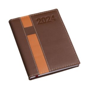 Agenda Diária Capa Vertical Marrom - 135 - Imagem 2